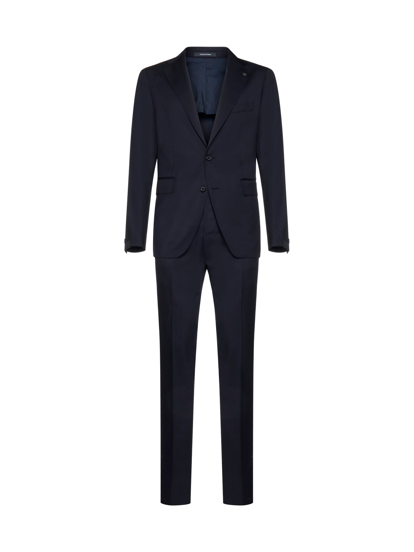 single-breasted virgin wool suit from TAGLIATORE