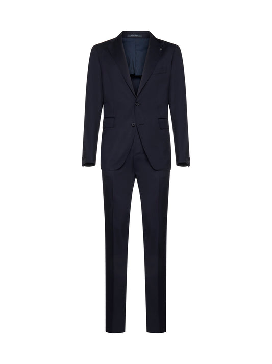 single-breasted virgin wool suit from TAGLIATORE