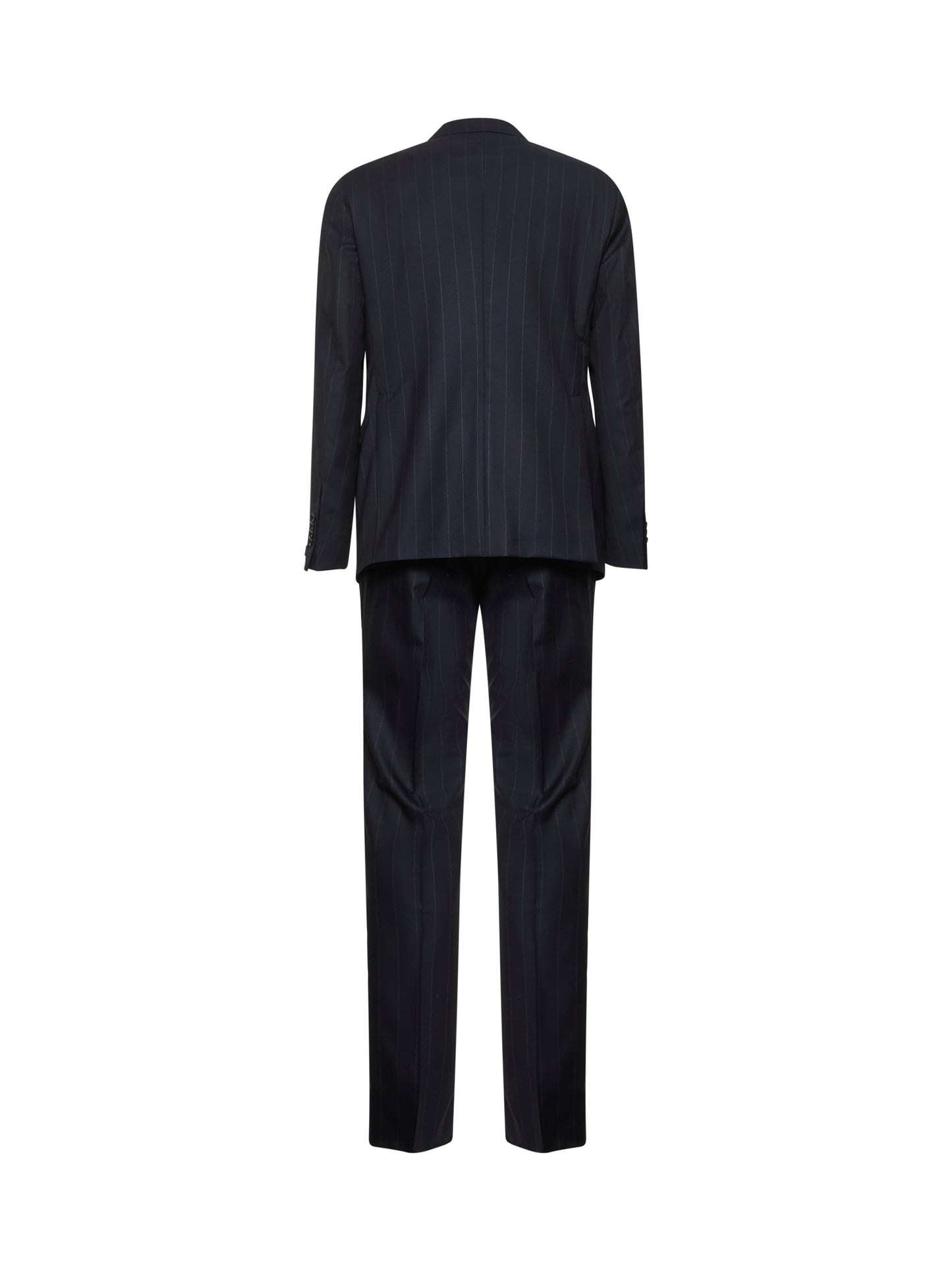 Blue pinstriped wool Vesuvio single-breasted suit