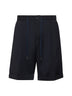 Blue virgin wool icoman Bermuda shorts