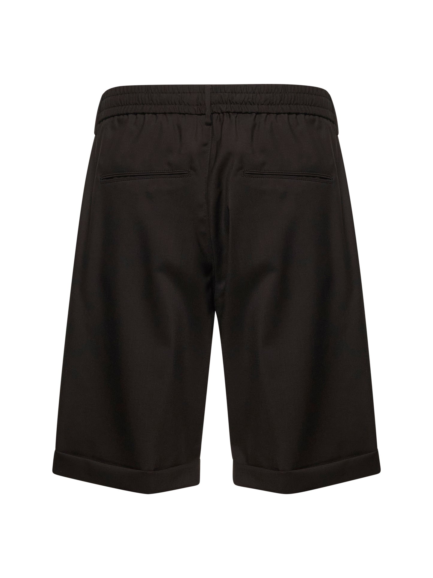 Brown virgin wool icoman Bermuda shorts