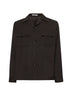 Brown virgin wool Tempest overshirt