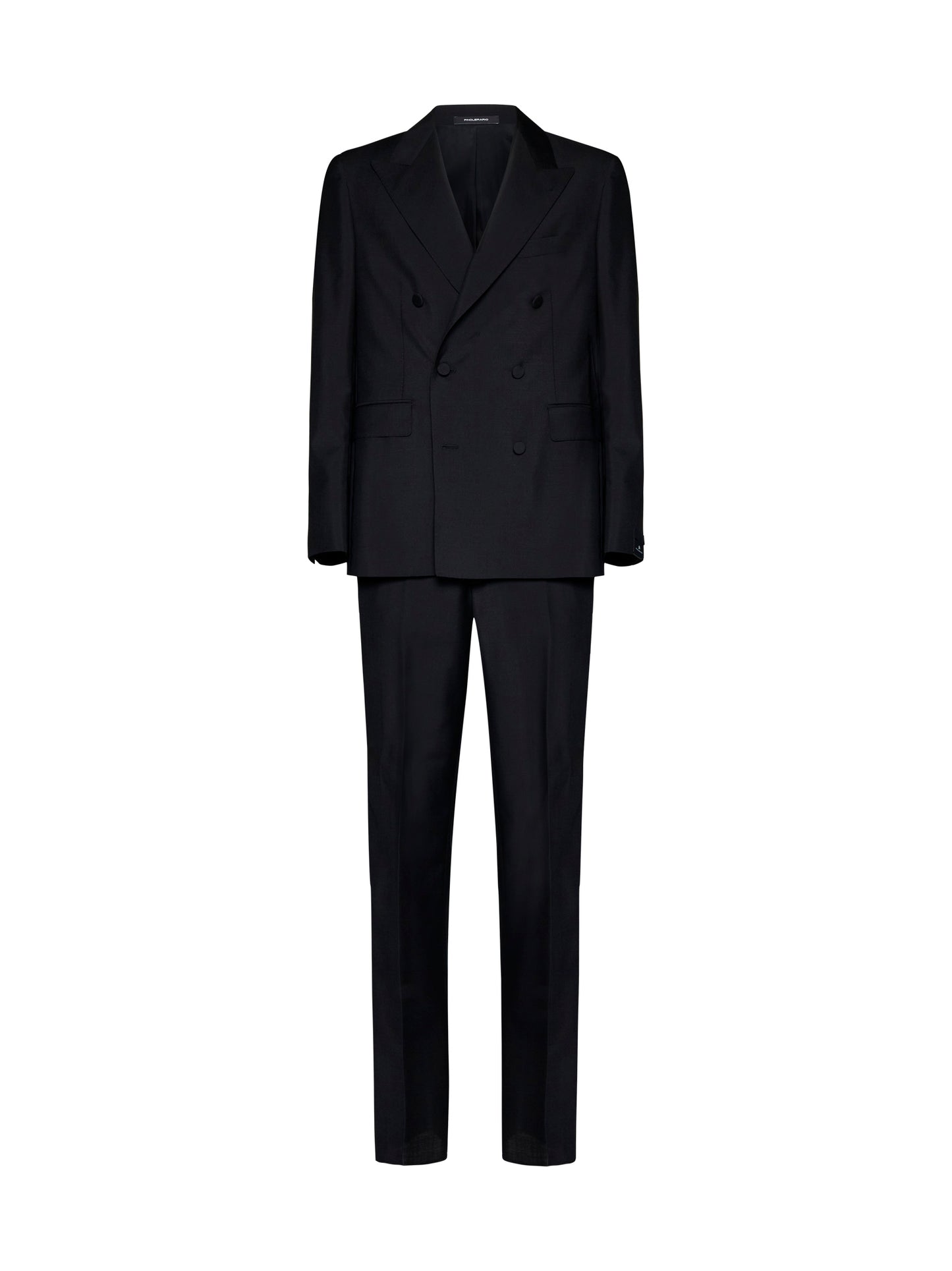 Double-breasted wool and mohair suit