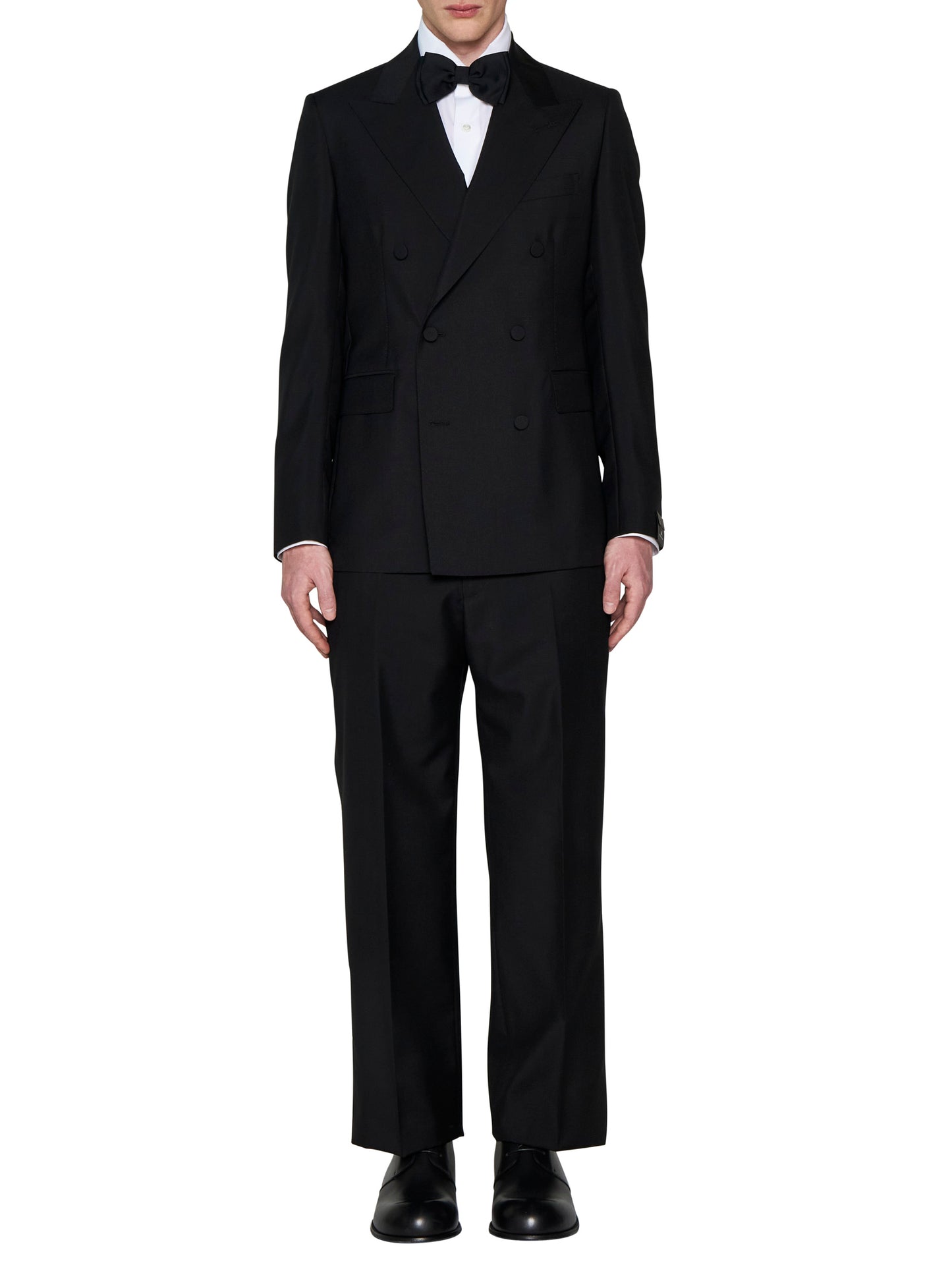 Double-breasted wool and mohair suit
