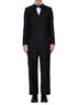 Double-breasted wool and mohair suit