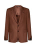 Linen single-breasted blazer