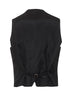 Black virgin wool waistcoat