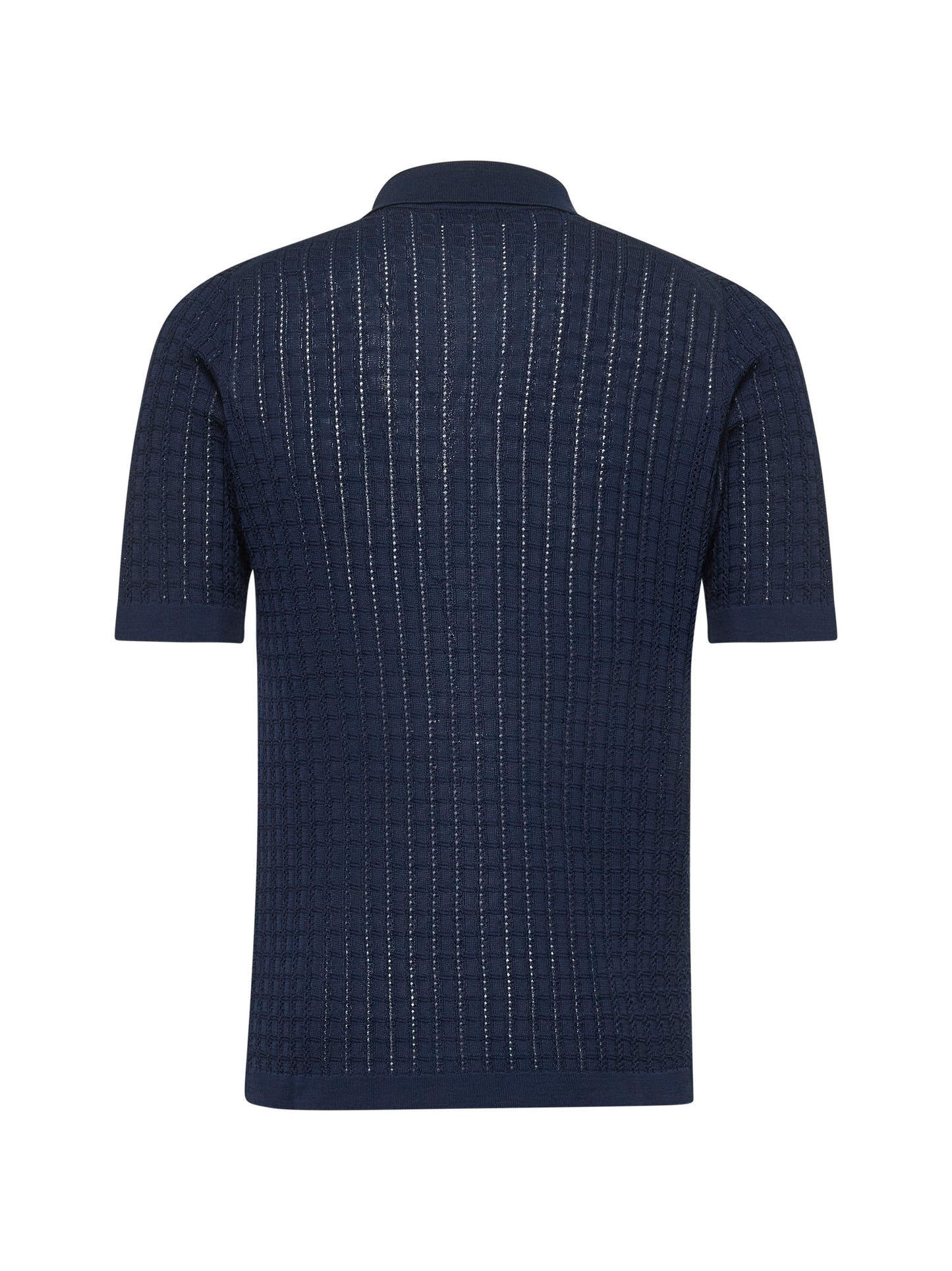 Blue cotton knit shirt