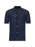 Blue cotton knit shirt