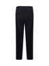 Blue virgin wool pleated trousers