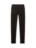 Brown virgin wool pleated trousers
