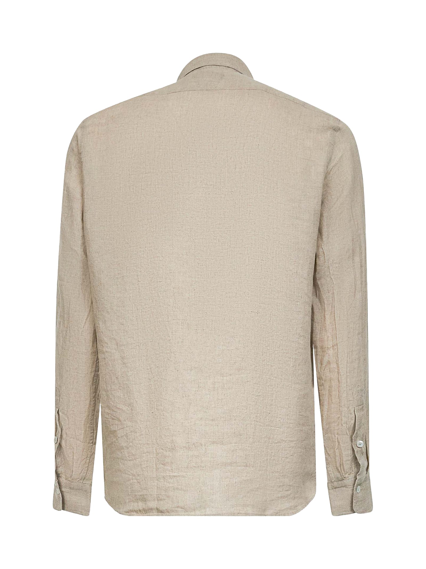 Camicia in lino beige