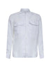 Camicia in lino bianco