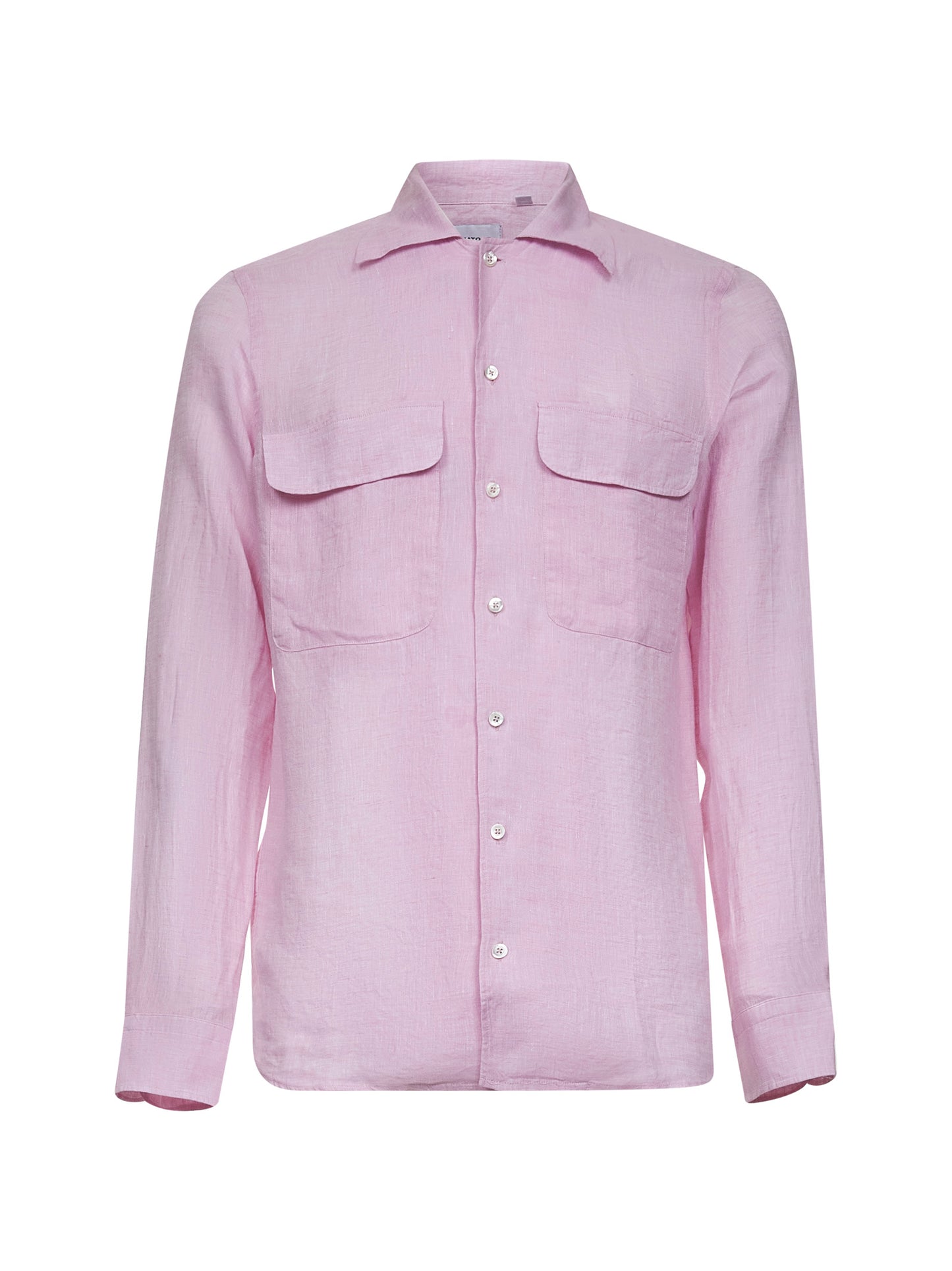 Camicia in lino rosa