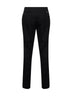 Pantaloni slim tailoring in gabardina di lana nera