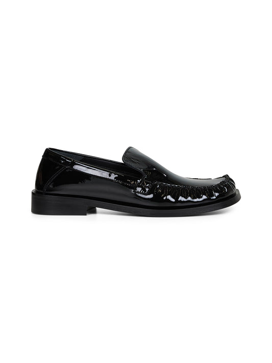 Black patent leather "Charles" loafers