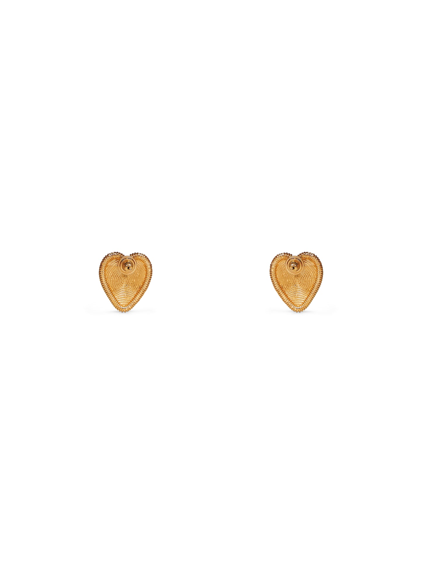 Gold metal Fil Perdu earrings
