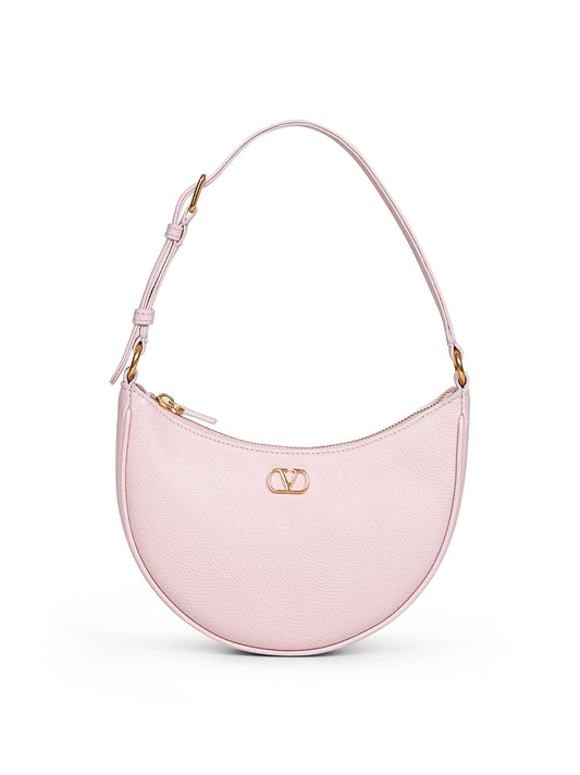 Pink Vlogo Signature mini hobo bag