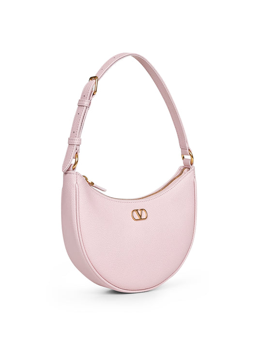 Pink Vlogo Signature mini hobo bag