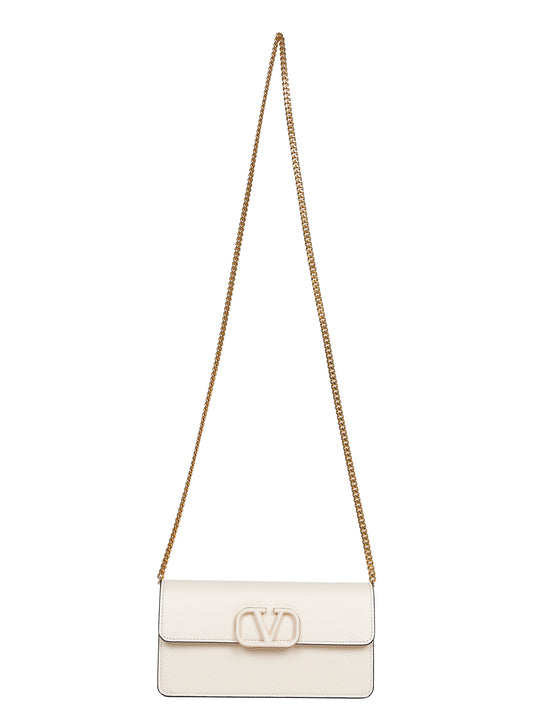 Light ivory VLogo Signature wallet on chain