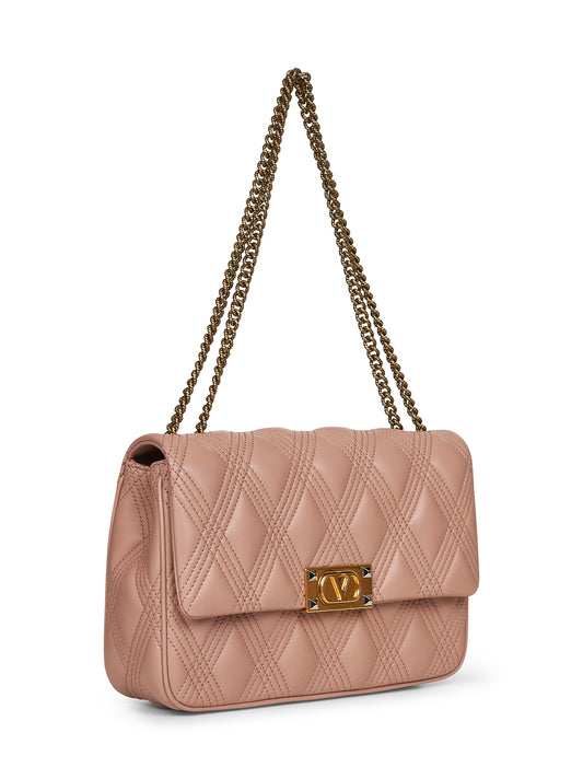 Pink Large Quiltie 67 shoulder bag