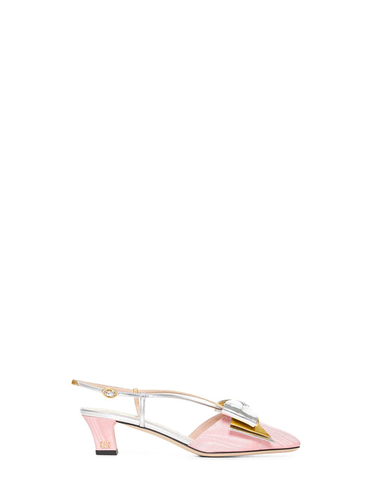 Pink Bowow slingback pumps