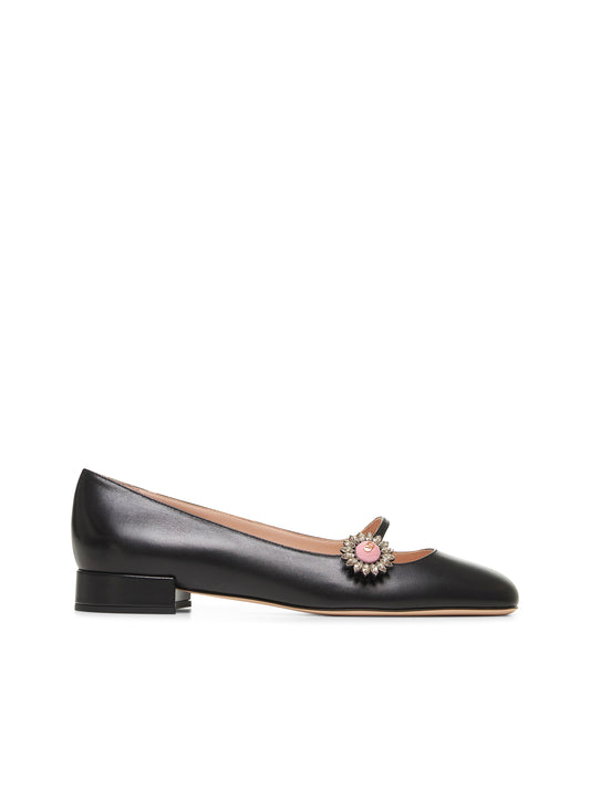 Preshoes mary-jane ballerinas in smooth leather