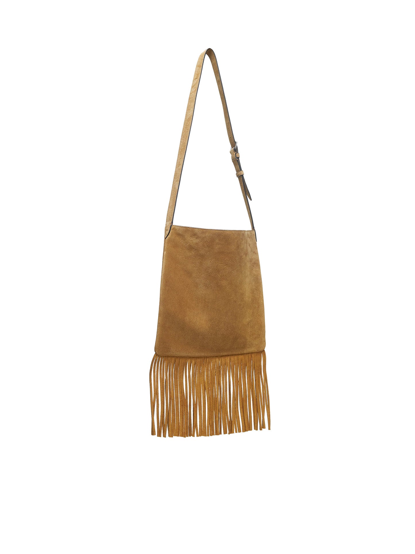 Nellcôte suede shoulder bag with fringes
