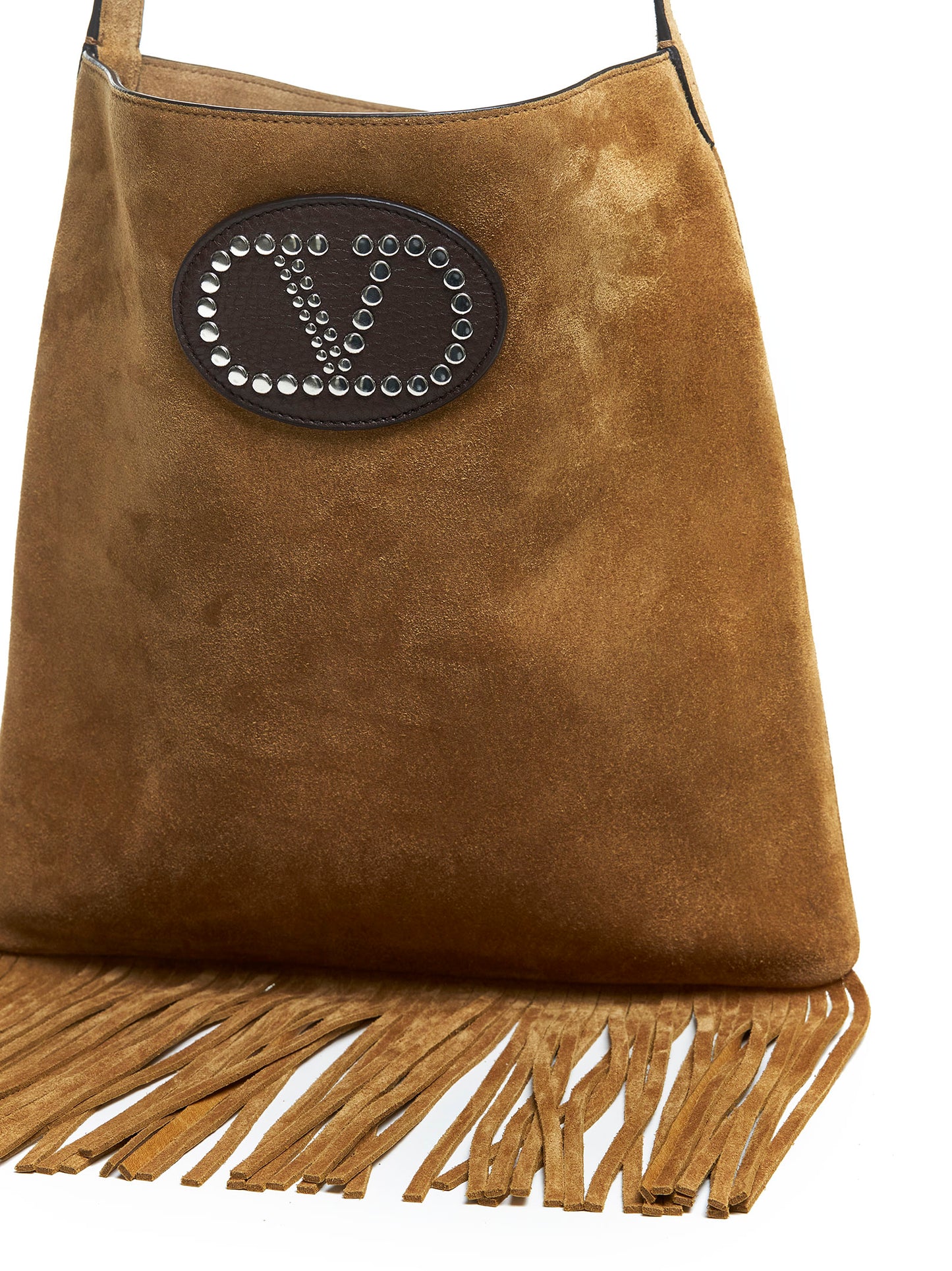 Nellcôte suede shoulder bag with fringes