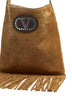 Nellcôte suede shoulder bag with fringes