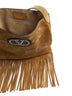 Nellcôte suede shoulder bag with fringes