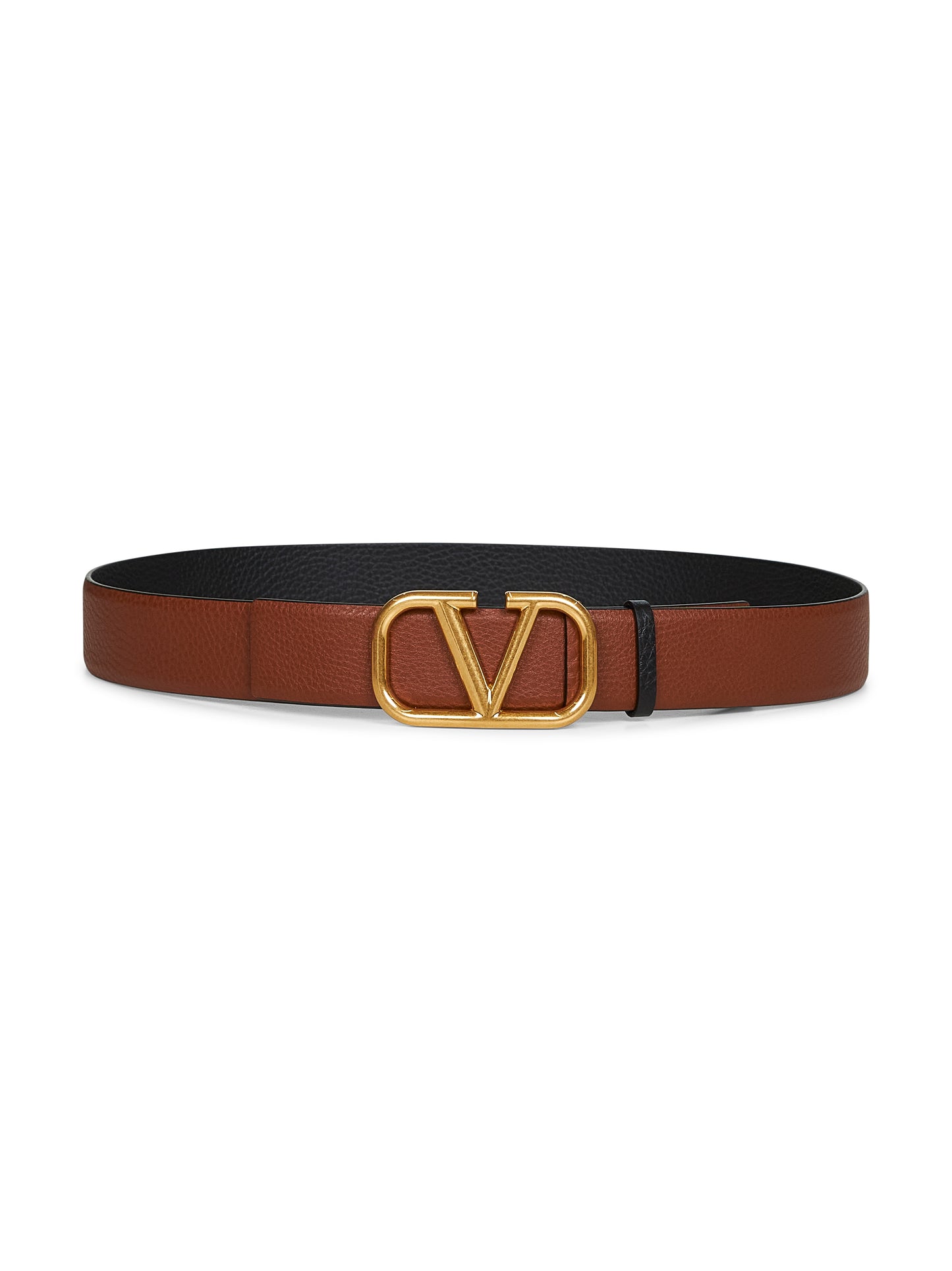 Cintura reversibile VLogo Signature cuoio