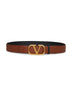 Cintura reversibile VLogo Signature cuoio