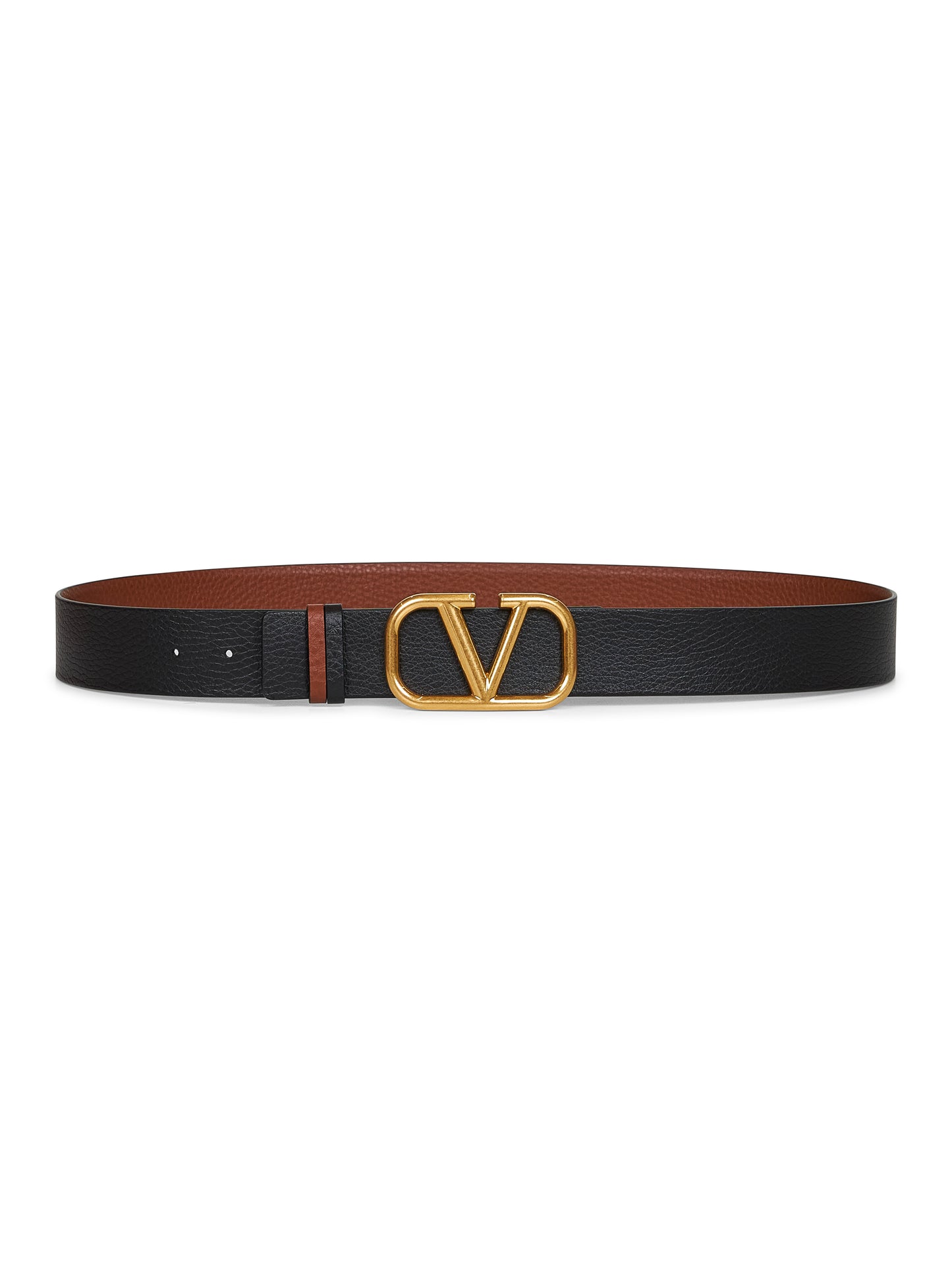 Cintura reversibile VLogo Signature cuoio