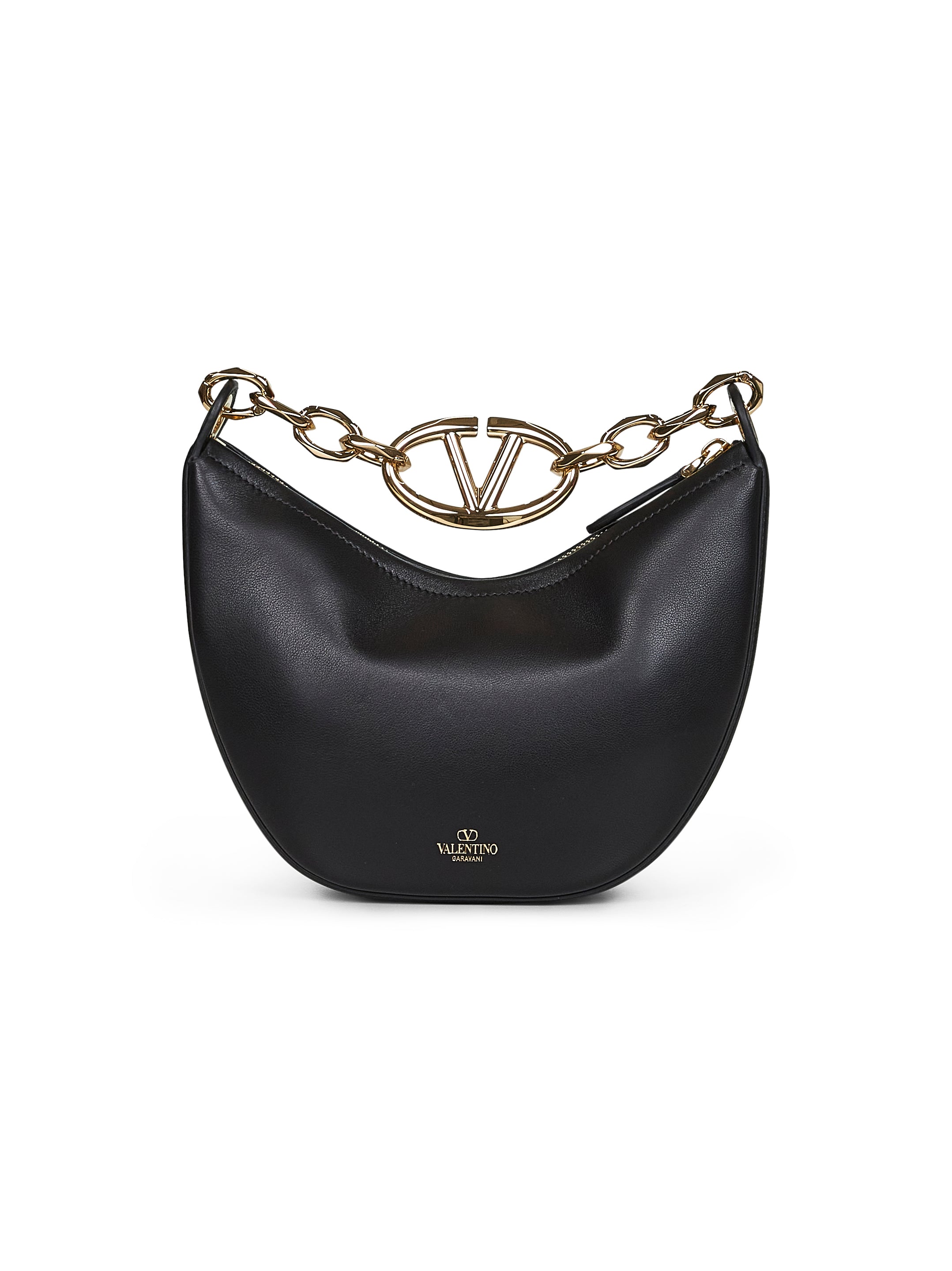 ハンドバッグ Valentino Garavani Leather Mini Hobo Vlogo Moon Handbag Valentino Garavani VLogo Moon Mini Hobo Bag in Nappa Leather