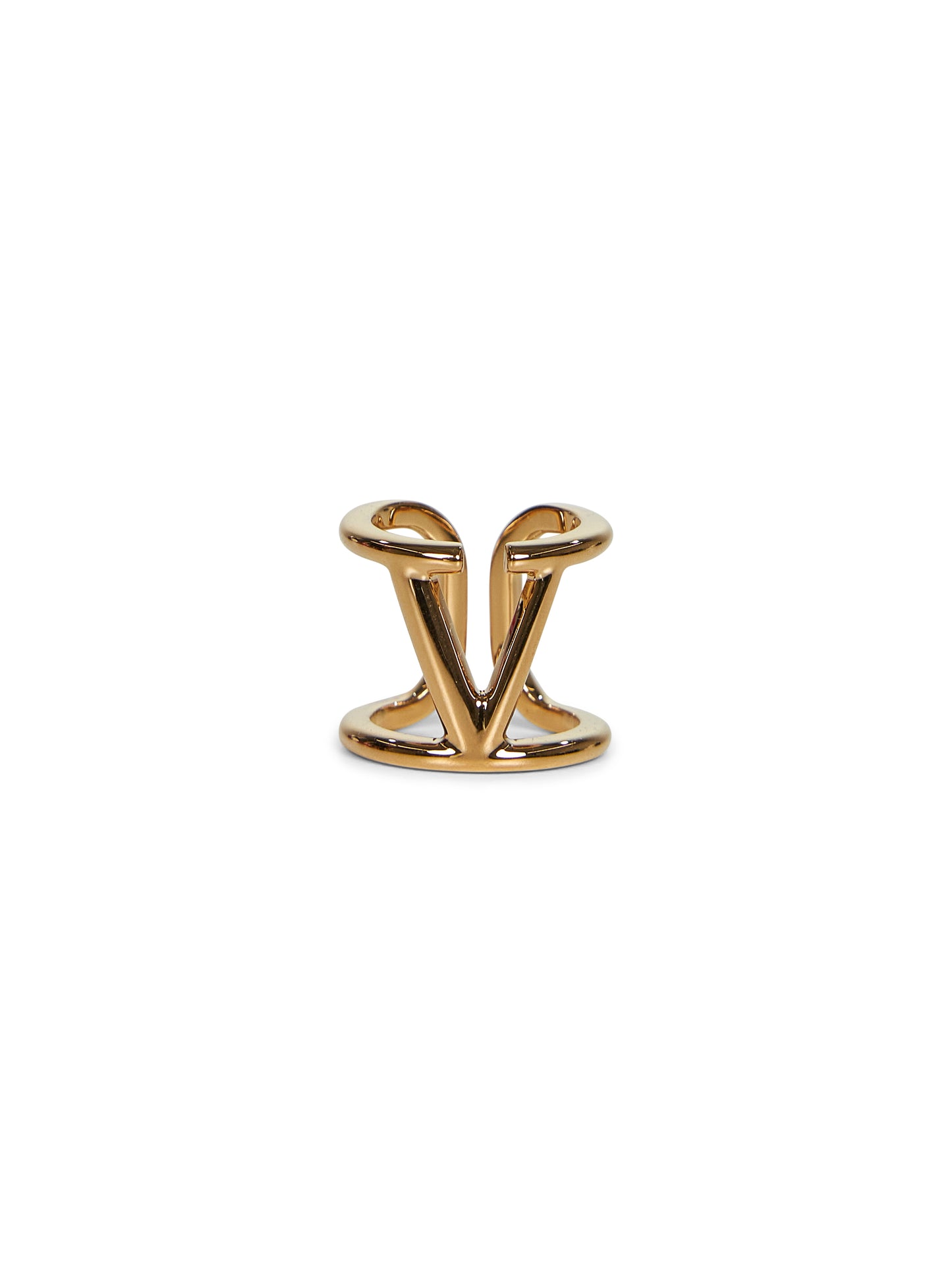 Anello VLogo Signature in metallo oro