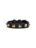 Bracciale Rockstud in pelle granata nera