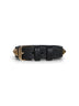 Bracciale Rockstud in pelle granata nera
