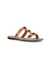 Sandali slide Roman Stud in pelle rosa