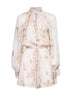 White Hydrangea viscose Balance playsuit