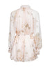 White Hydrangea viscose Balance playsuit