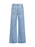 Jeans a vita alta e gamba ampia Dame in denim azzurro