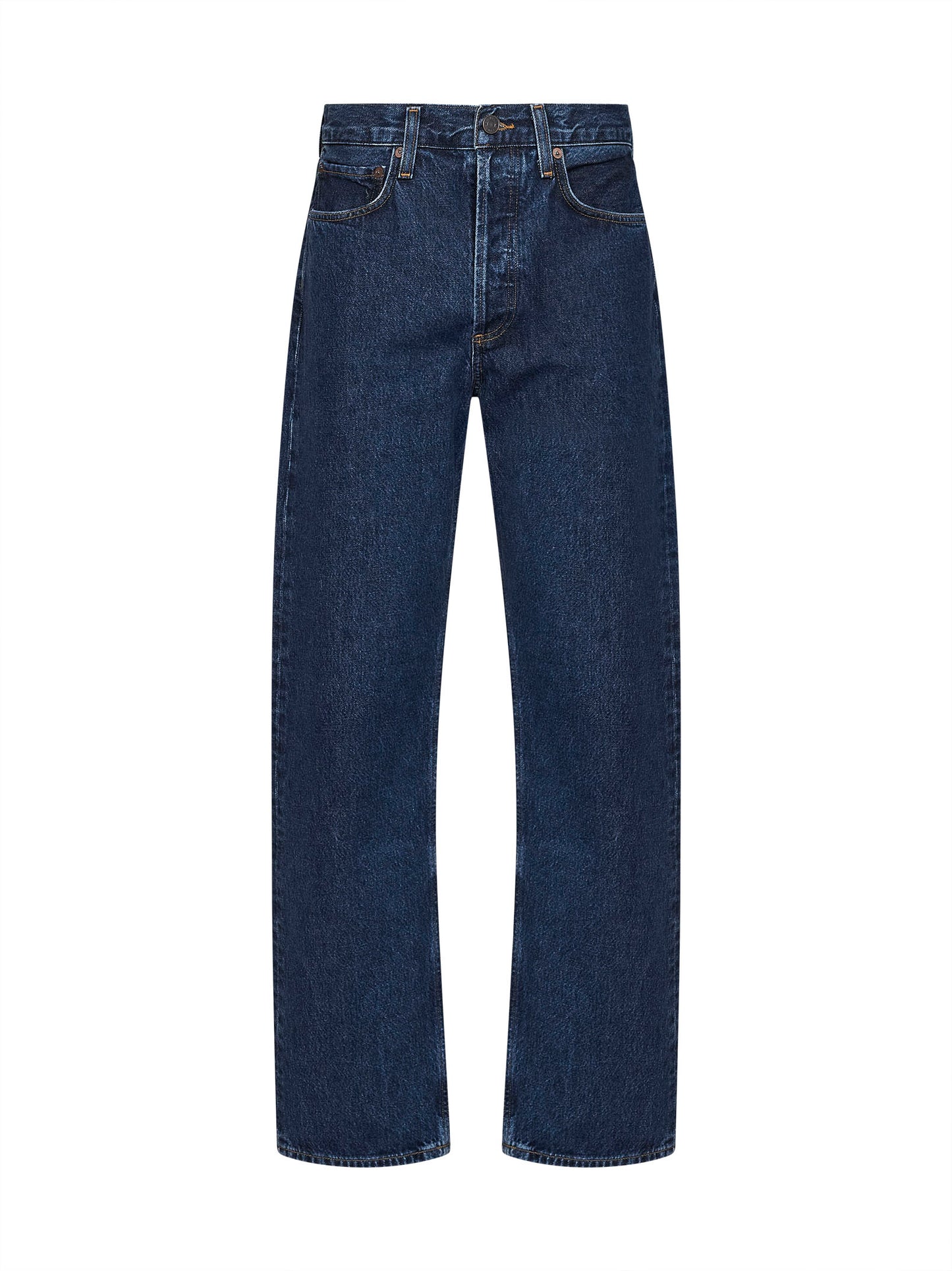 Blue regenerative cotton denim Kelly high-rise jeans