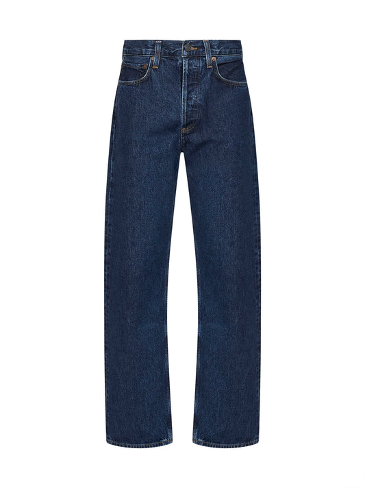 Blue regenerative cotton denim Kelly high-rise jeans