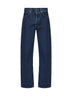 Blue regenerative cotton denim Kelly high-rise jeans