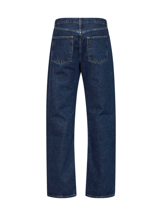 Blue regenerative cotton denim Kelly high-rise jeans