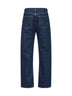 Blue regenerative cotton denim Kelly high-rise jeans