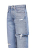 Jeans Amryn in denim rigenerativo azzurro