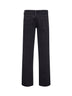 Black regenerative denim Elson double-waist jeans