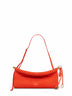 Orange brule "Le Click East West" shoulder bag